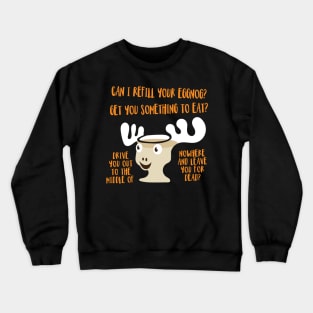 'Can I Refill Your Eggnog?' Cool Christmas Lampoon Crewneck Sweatshirt